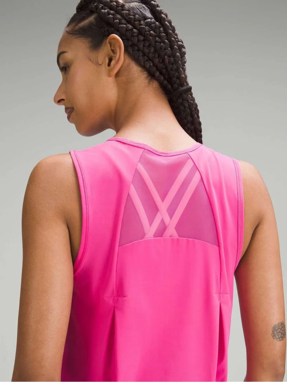 Lululemon Sculpt Cropped Tank Top Sonic Pink Size